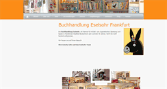 Desktop Screenshot of eselsohr-buchhandlung.de